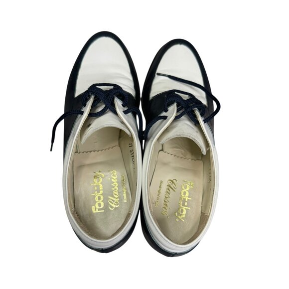 FootJoy Classics Women's Golf Shoes 7A – USA-Made Saddle Oxfords with Soft Spike - Picture 4 of 11